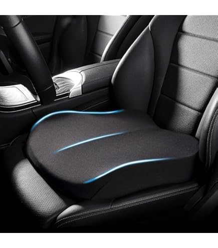 Car Seat Cushion For Driving, Heightening Wedge Booster Seat Cushion For Short People Driving, Truck Car Accessories Driver, For Office Chair