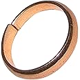 Omkar Asli Kaale Ghode Ki Naal Ki Ring/Black Horse Shoe Iron Ring (Copper Colour Polish) Adjustable Ring A1144-05