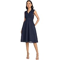 Dress the Population Womens Catalina Solid Sleeveless Fit & Flare Midi Dress,  Black, XX-Small US at Amazon Women's Clothing store