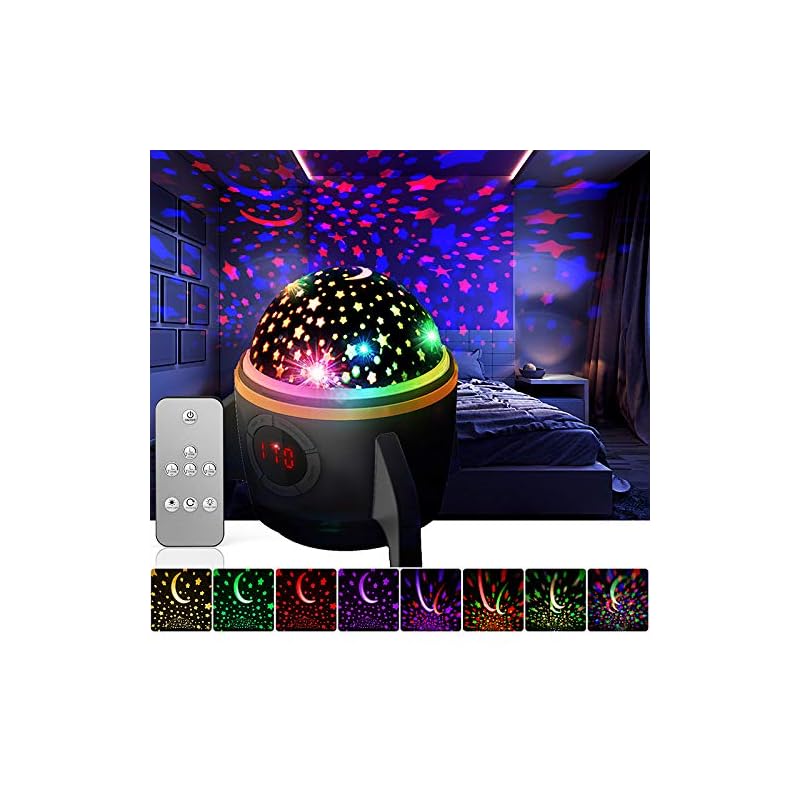 Gift for Kids Newest Star Night Light Projector,360 Degree Rotating