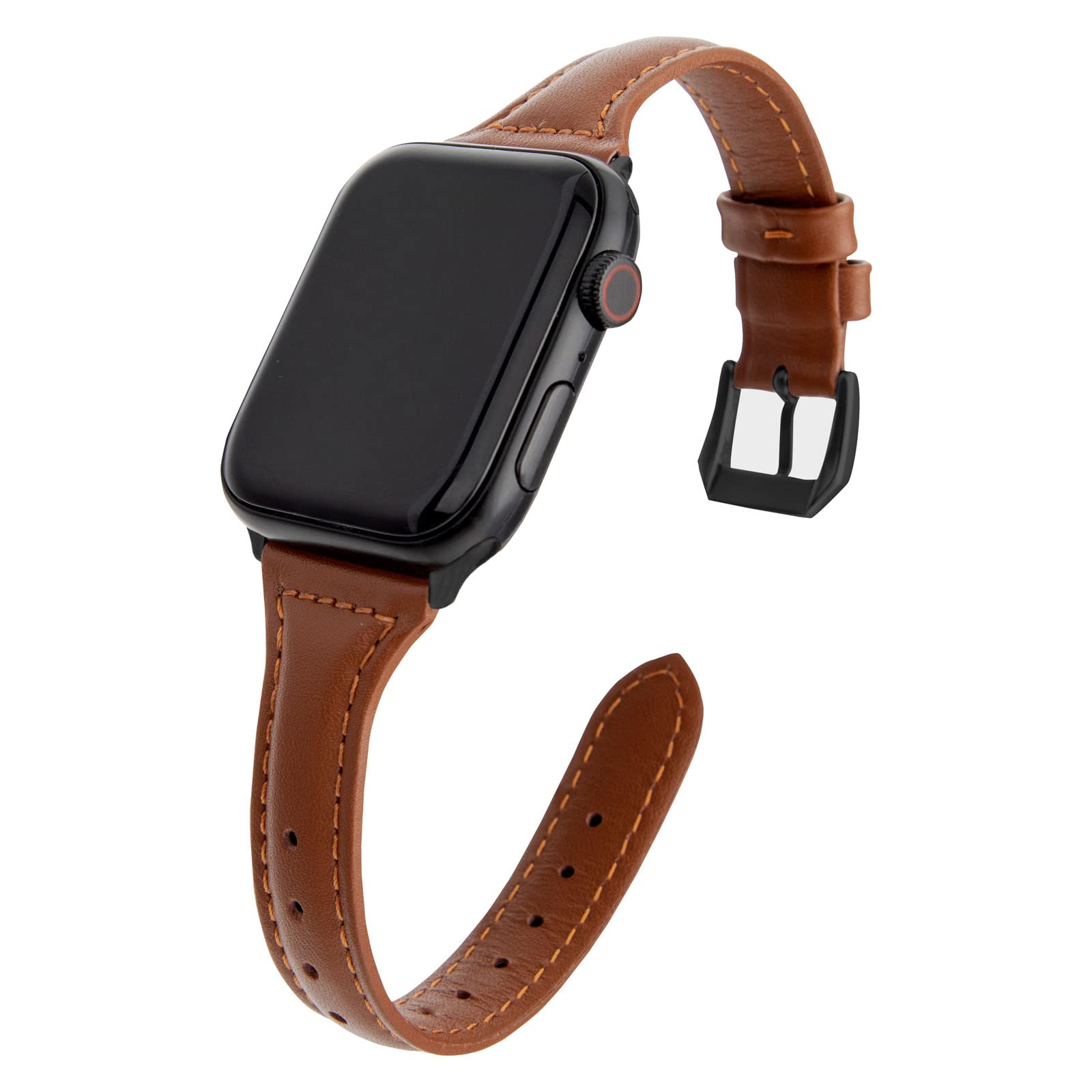 SEURE Leather Band Compatible with Apple Watch Strap 38mm 40mm 41mm 42mm 44mm 45mm,Women Men slim soft Bracelet Wristband for Series 8/7/6/5/4/3/2/1/SE