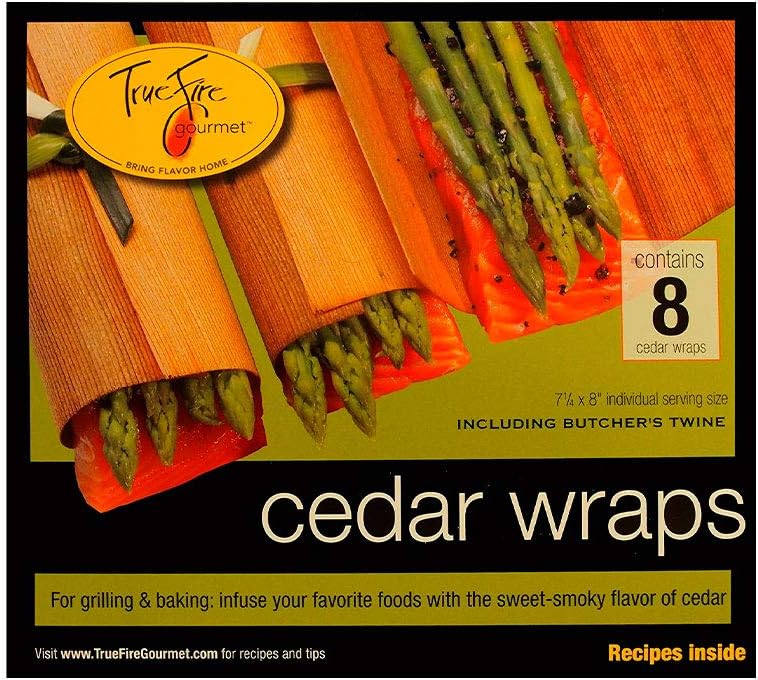 TrueFire Gourmet TFWraps8-8 Cedar Wraps, 7.25 x 8 Inch, 8 Count (Pack of 1) : Outdoor Grilling Planks : Garden & Outdoor