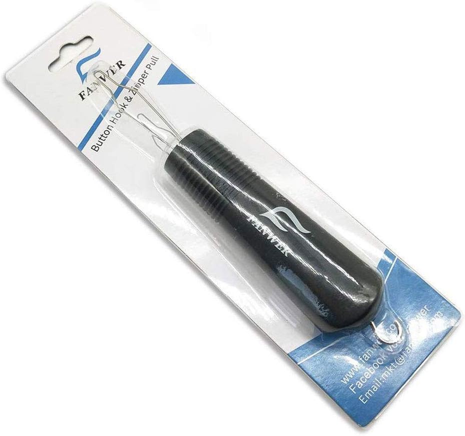 Button Hook and Zipper Pull One Hand Buttons aids Button Assist Device: Health & Personal Care