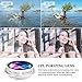 Evershop Universal 4 in 1 iPhone Camera Lens Kit Clip on Fish Eye Lens + 2 in 1 Macro Lens + Wide Angle Lens + CPL Lens Camera Lens Kit for Smart Phones (Silver)