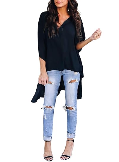 amazon high low blouses
