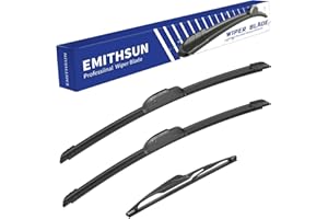 EMITHSUN® Windshield Wiper Blades Replacement for 2005-2024 Honda Odyssey,That Meet OEM Quality Front Rear Wipers Blade Set for My Car -26"+22"+16"(Set of 3)