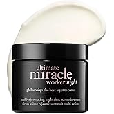 philosophy ultimate miracle worker multi-rejuvenating nighttime serum-in-cream face moisturizer - with retinol - targets all major signs of aging including fine lines & wrinkles - 2 fl oz