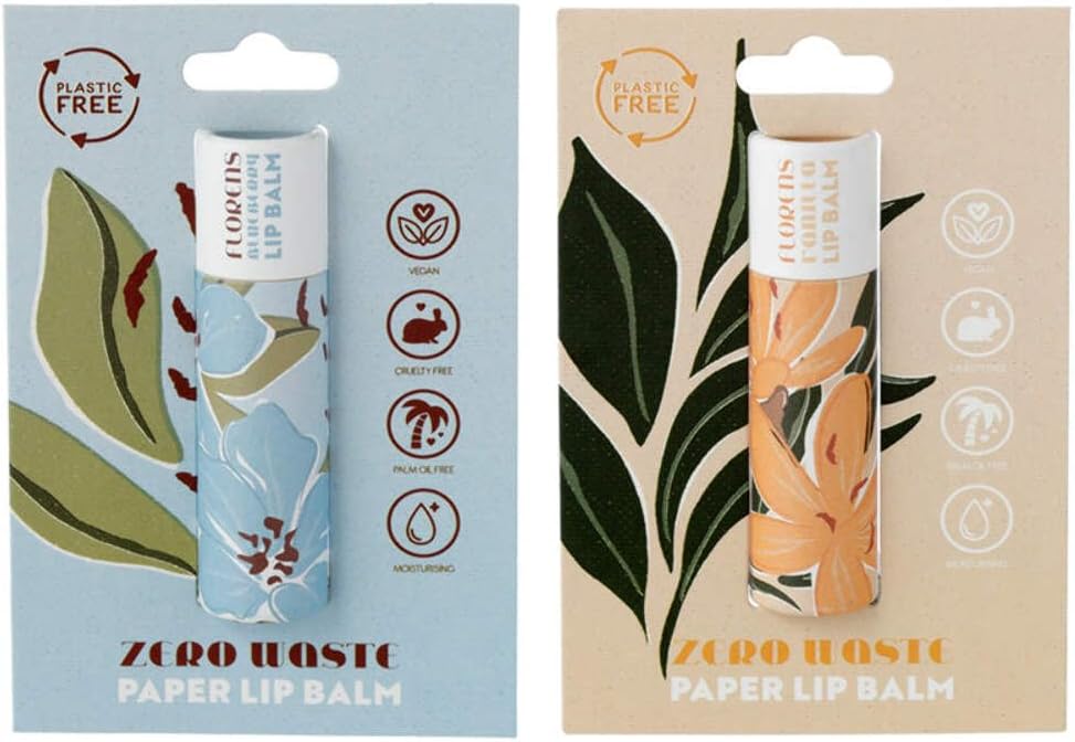 Puckator Florens Botanical Hesperantha Rhododendron Lip Balm Vanilla Blueberry