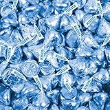 HERSHEY'S KISSES Candy Light BlueFoiled Milk Chocolate - Bulk Candy (Light Blue, 4lb)