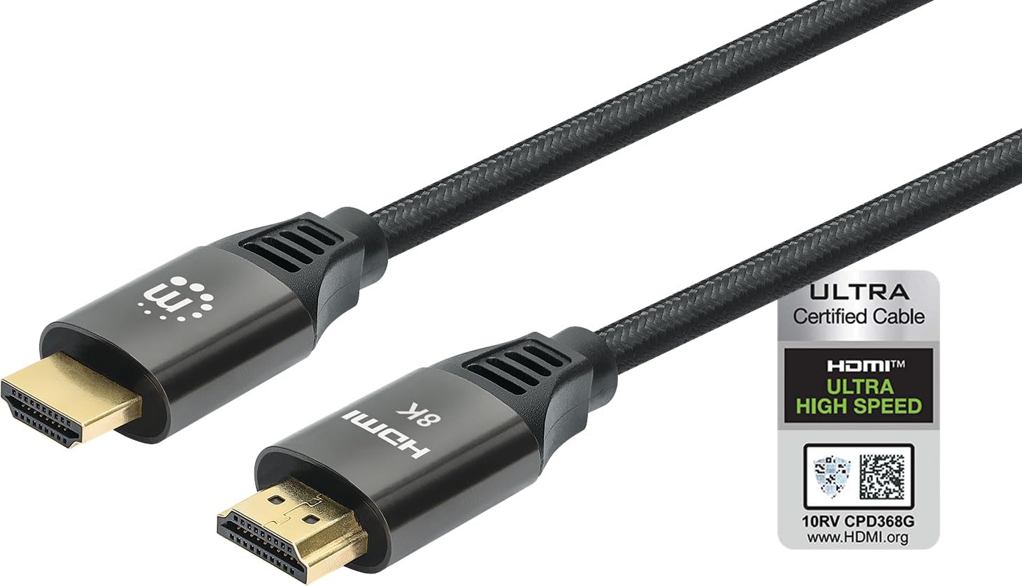 Manhattan CABLE HDMI 8K@60HZ MIT ETHERNET-CANAL M./M. 3M