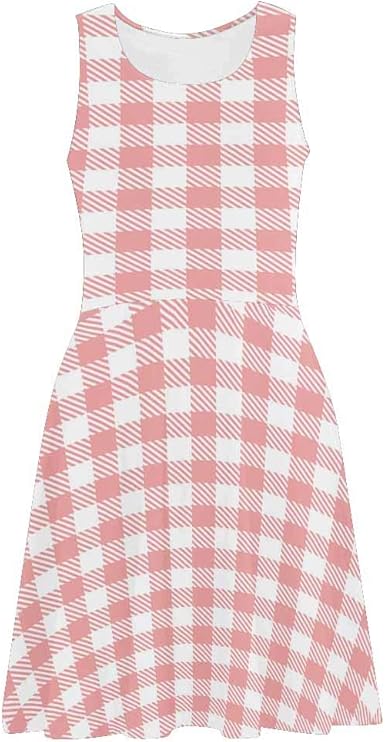pink gingham sundress