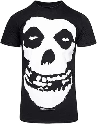 Black Misfits Skull Logo Punk Rock Heavy Metal Oficial Camiseta para Hombre: Amazon.es: Ropa y accesorios