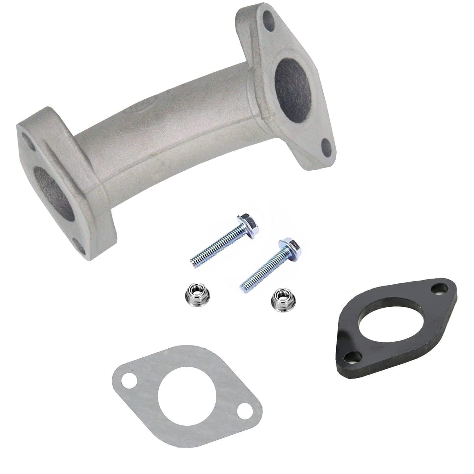 Photo 1 of CQSPMOTO 22mm Intake Manifold Pipe with Gasket Screw Kit Replacement for 50cc 70cc 90cc 110cc Taotao ATV Dirt Bike Go Kart Engine Parts
