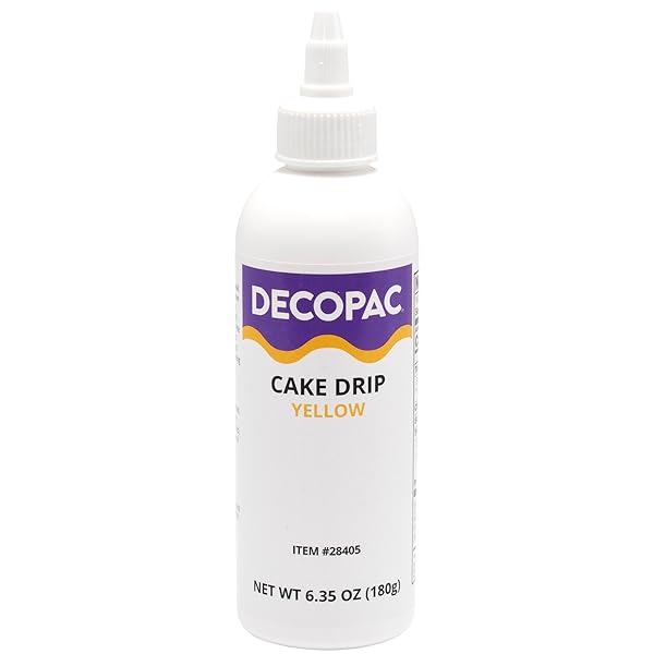DECOPAC CAKE DRIP, YELLOW COLOR, VANILLA FLAVOR, MATTE...