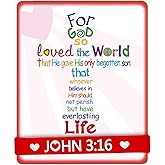 ceiba tree John 3:16 Cards with Bracelets Valentine’s Day Crafts for Kids Gift Valentine Classroom Exchange Party Favor VBS