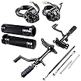 Bundle Black 1" Hand Grips Handlebar Switch Forward Control Complete Kits Compatible with 1996-2003 Harley Sportster XL 883 1200