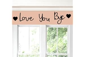 ZUKBEN Love You Bye Wood Signs for Home Wall Decor Express Love Family Sign Boho Decor Cutout Letters Decorative Sign for Your Art Gift,Entryway Hallway Decor.Wall Pediments.(Normal), Black, LTZ0001