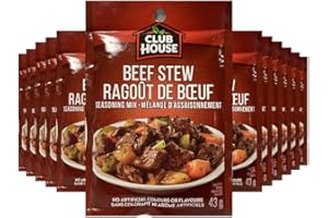 Club House, Dry Sauce/Seasoning/Marinade Mix, Beef Stew, 43g, Case Pack 12 Count