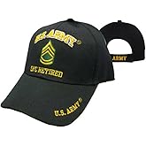 United States Army Sergeant First Class Retired Cap Black
