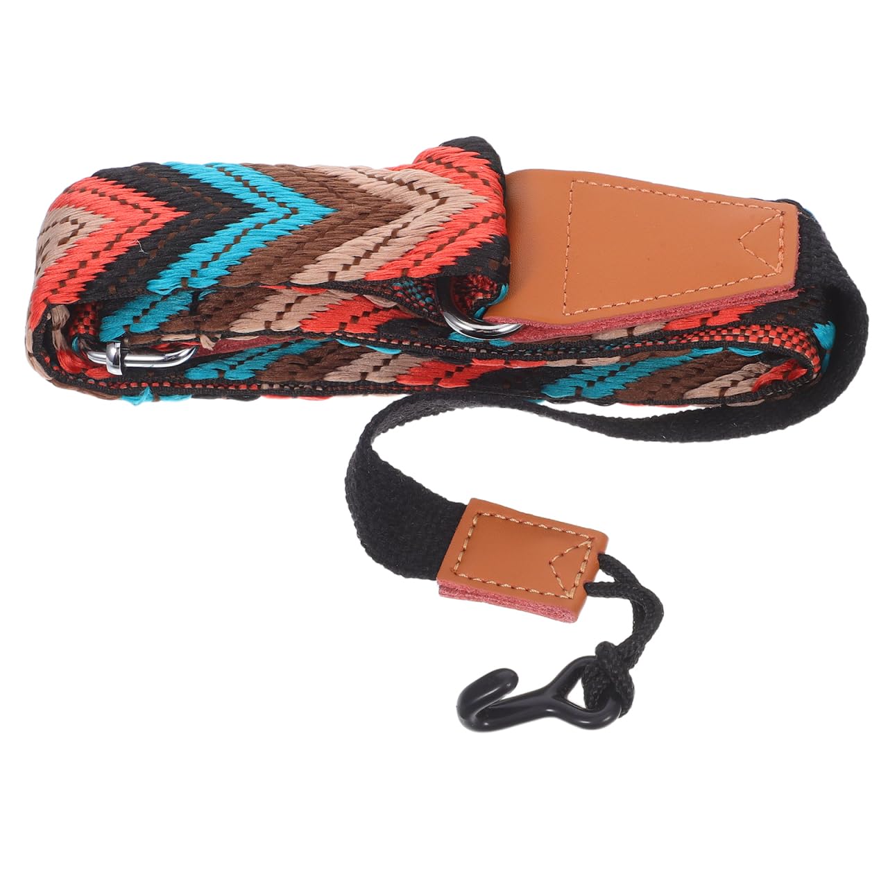 BESTonZON Ukulele Strap - Leather Nylon Adjustable - Multicolour - J Hook - Body Strap - 43.23 x 1.57 x 0.2 Inch - 116 Grams - 407857031