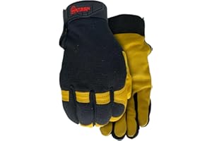 Watson Gloves' Flextime Water Resistant High-Performance Sustainable Work Glove - Dryhide Goatskin Palm, Spandex, Comfortable