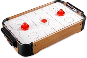 Air Hockey Table for Kids, Portable Small Air Hockey Table, Floating Table Games with Electric Fan, Puzzle Tabletop Hockey Ga