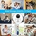 Wireless IP Security Camera, Nanny Cam, 1080P WiFi Home Surveillance Indoor Camera Pan/Tilt with Cloud Service, Motion Tracker, Auto-Cruise, Night Vision, Two-Way Talk Elder/Pet/Office/Baby Monitor