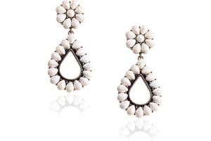 MONTANA WEST Rustic Couture's Western Earrings for Women Cowgirl Country Concho Dangling Western Statement Jewelry