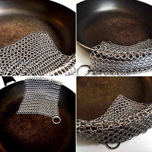 Mythrojan Chainmail Cast Iron Scrubber Cast Iron Maintenance For Lodge