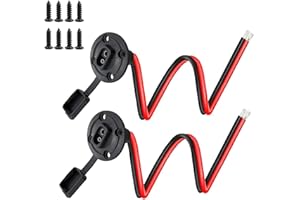NEWNEWLIU SAE Connector,Power Socket Sidewall Port,14AWG Weatherproof SAE Quick Connect Solar Panel Flush Mount Plug Outlet for Solar Panel RVs Motorcycle Generator Battery Charger(1FT #2 Pack)