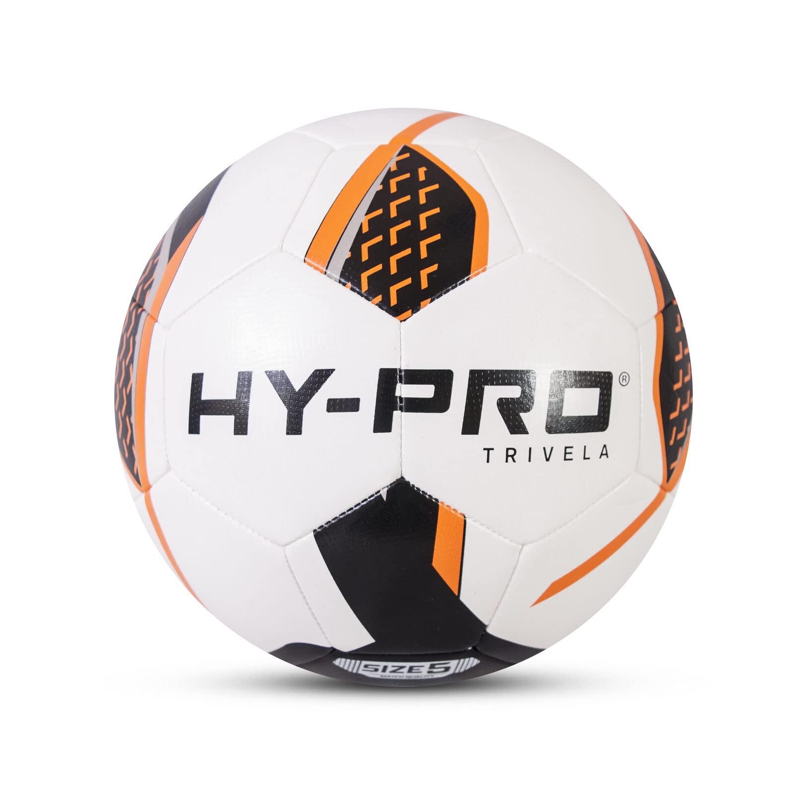 Hy-Pro Trivela Match Football Size 4, red, Black and Orange