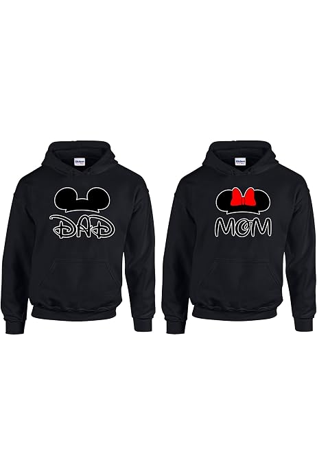 Mom and Dad Disney Family Hoodies 