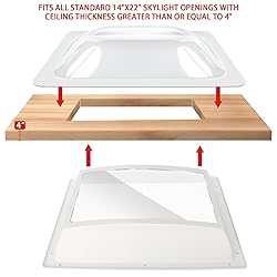 XMK 18" x 26" RV Skylight Replacement Bundle,Camper