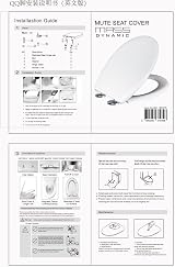Mass Dynamic Soft Close Toilet Seat White Oval 450x370 Top Fix Hinges view 7