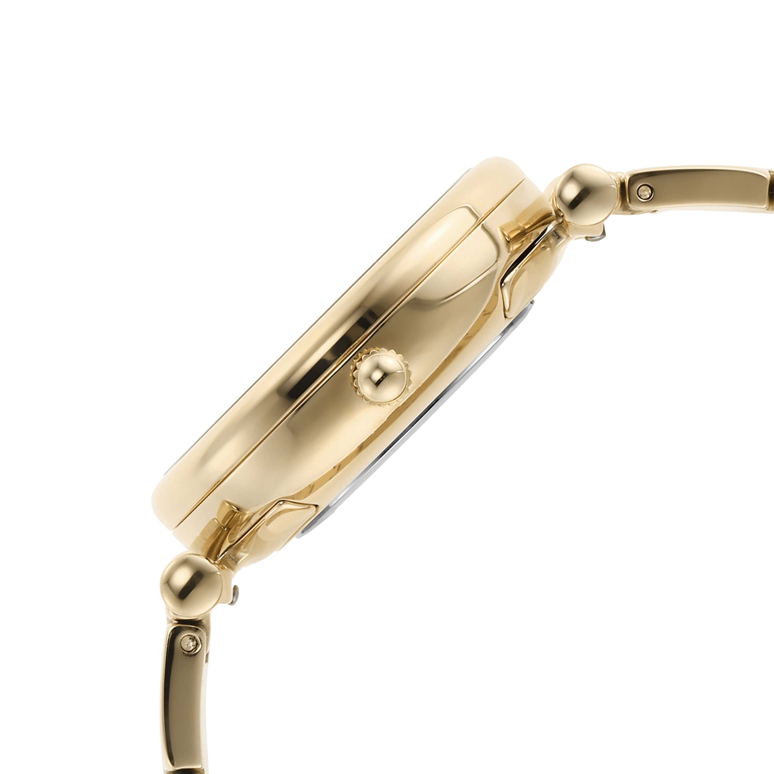 Carlie アナログ レディース 腕時計, ゴールド, クォーツムーブメント。