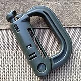 1 Pcs New EDC Keychain Carabiner Tactical Backpack Shackle Snap D-Ring Clip by u-hoMEyy