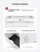VAYDEER Metal Lock Storage Box with Timer Child Lock & LED Display - Home Safety view 6