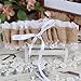 OurWarm Rustic Burlap Lace Wedding Garter with Satin Bow