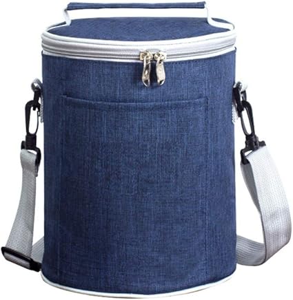 round insulated lunch bag