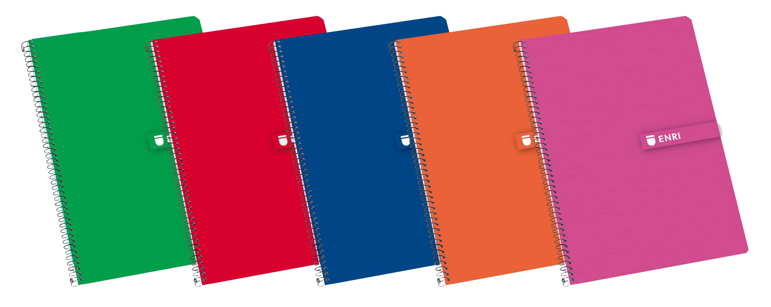 Enri Pack of 5 Spiral Notepads for 80H 60 g 1 Horizon Hardcover