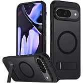 Mondelete for Google Pixel 9/Pixel 9 Pro Case, [Compatible with MagSafe], Adjustable Kickstand,Military Grade Drop Tested, Translucent Matte Phone Case for Pixel 9/Pixel 9 Pro Case (Black) 8