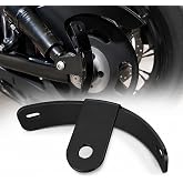 Moker Curved Rear License Plate Mount Bracket for Harley Davidson | Fits Sportster 48 72 Nightster Iron 883 1200,1/2" Shock Mount