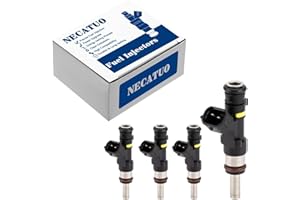 NECATUO Set of 4 Fuel Injectors - Compatible with Mitsubishi Lancer 2015-2017 Outlander 2014-2020 Outlander PHEV 2018-2021 Outlander Sport 2014-2021 2.0L 2.4L L4 - Replaces FJ1590 1465A412