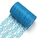Vlovelife Light Blue Lace Fabric Ribbon Roll 6 inch x 25 Yards for Burlap Lace Table Runner Boho Vintage Woodland Greenery Wedding Bridal Baby Shower Party Decor Decorations