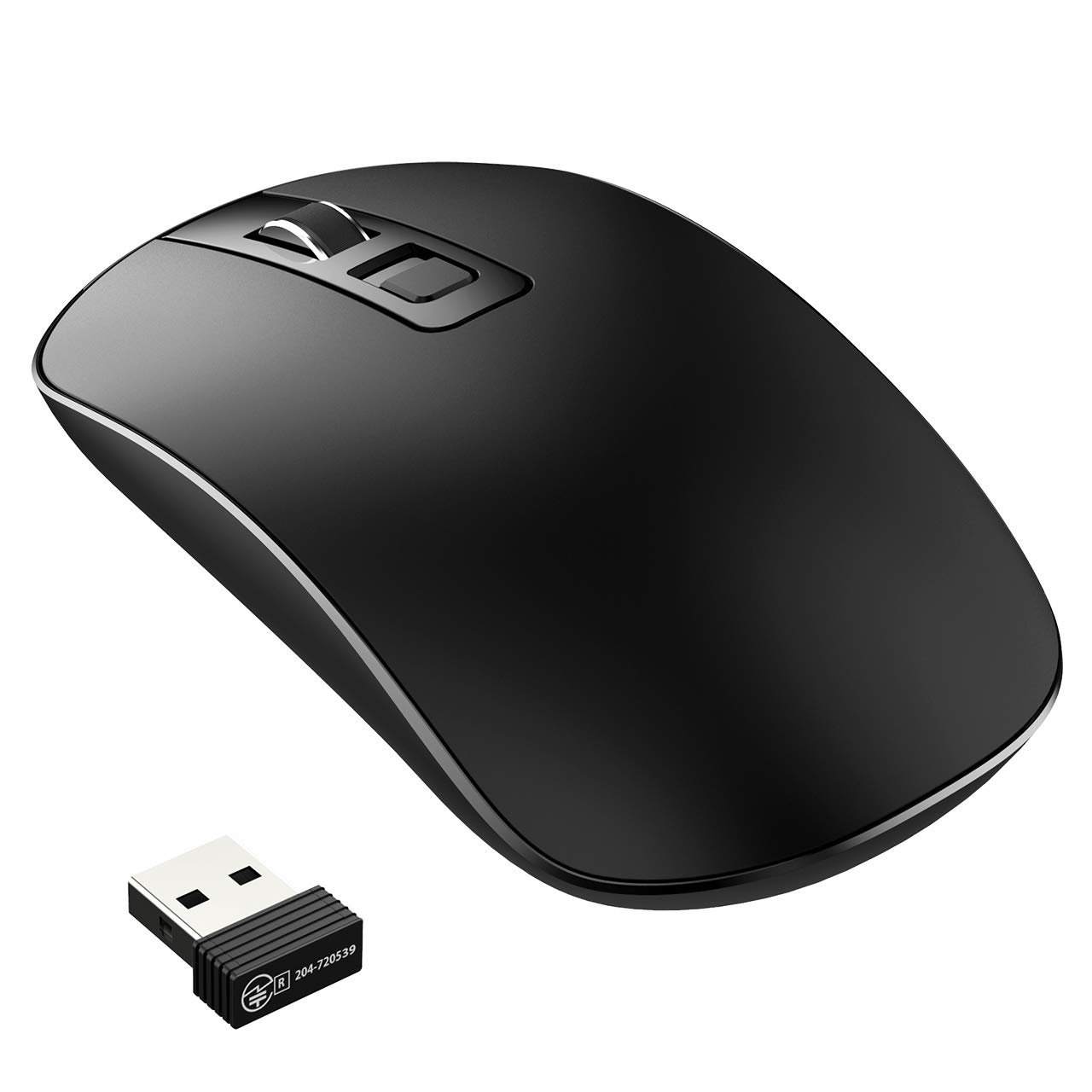 Wireless Mouse, 【Slim & Noiseless】Patuoxun 2.4G USB PC Laptop Computer