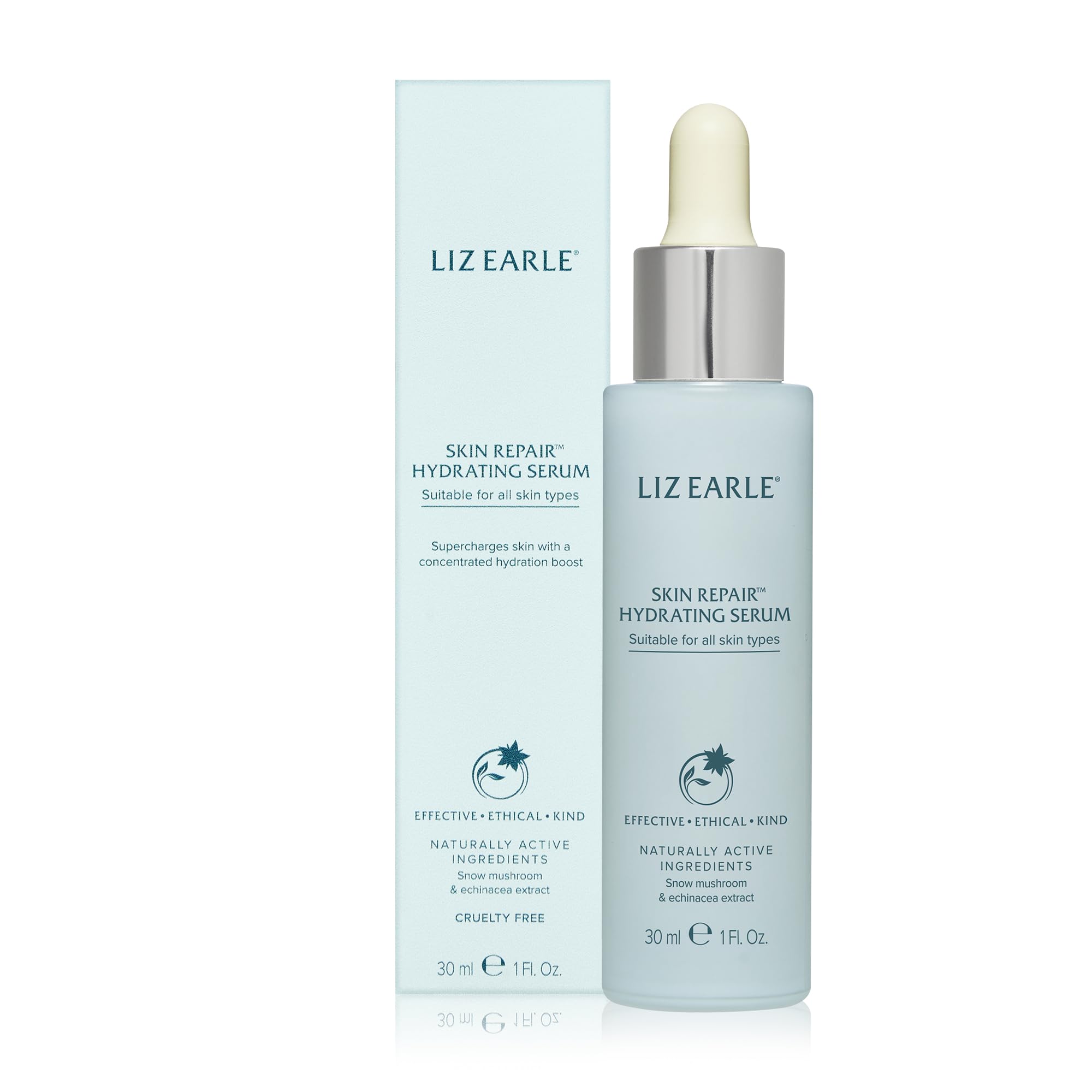 Liz Earle Skin Repair™ Hydrating Serum with Snow Mushroom and Echinacea Extract for All Skin Types, 30ml