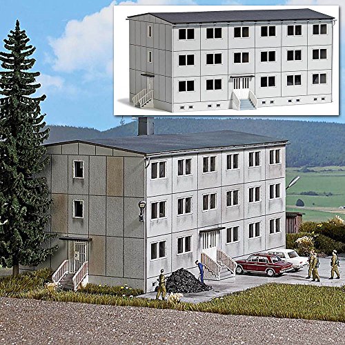 Busch 9607 Barracks/Apartments Concert HO Structure Scale Model Structure