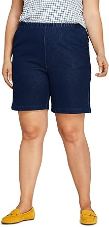 high rise pull on shorts