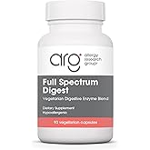 Allergy Research Group Full Spectrum Digest with Glutalytic - Digestive Enzymes for Men & Women, Gluten Support, Digestion Supplement, Gallbladder Enzymes, Amylase, Vegetarian Capsules - 90 Count