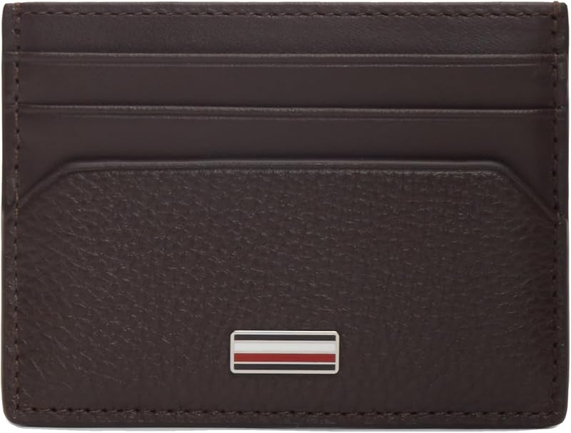 Porte-Cartes pour Homme Th Central CC Holder Am0am14494, Marron (Grain de café), Taille Unique